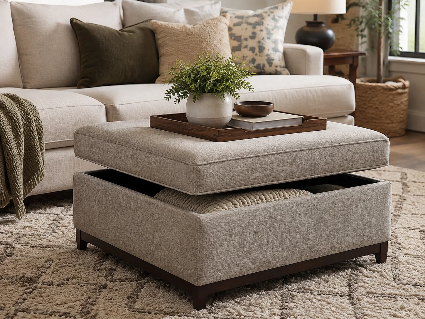 Storage Ottomans - Versatile seating and storage