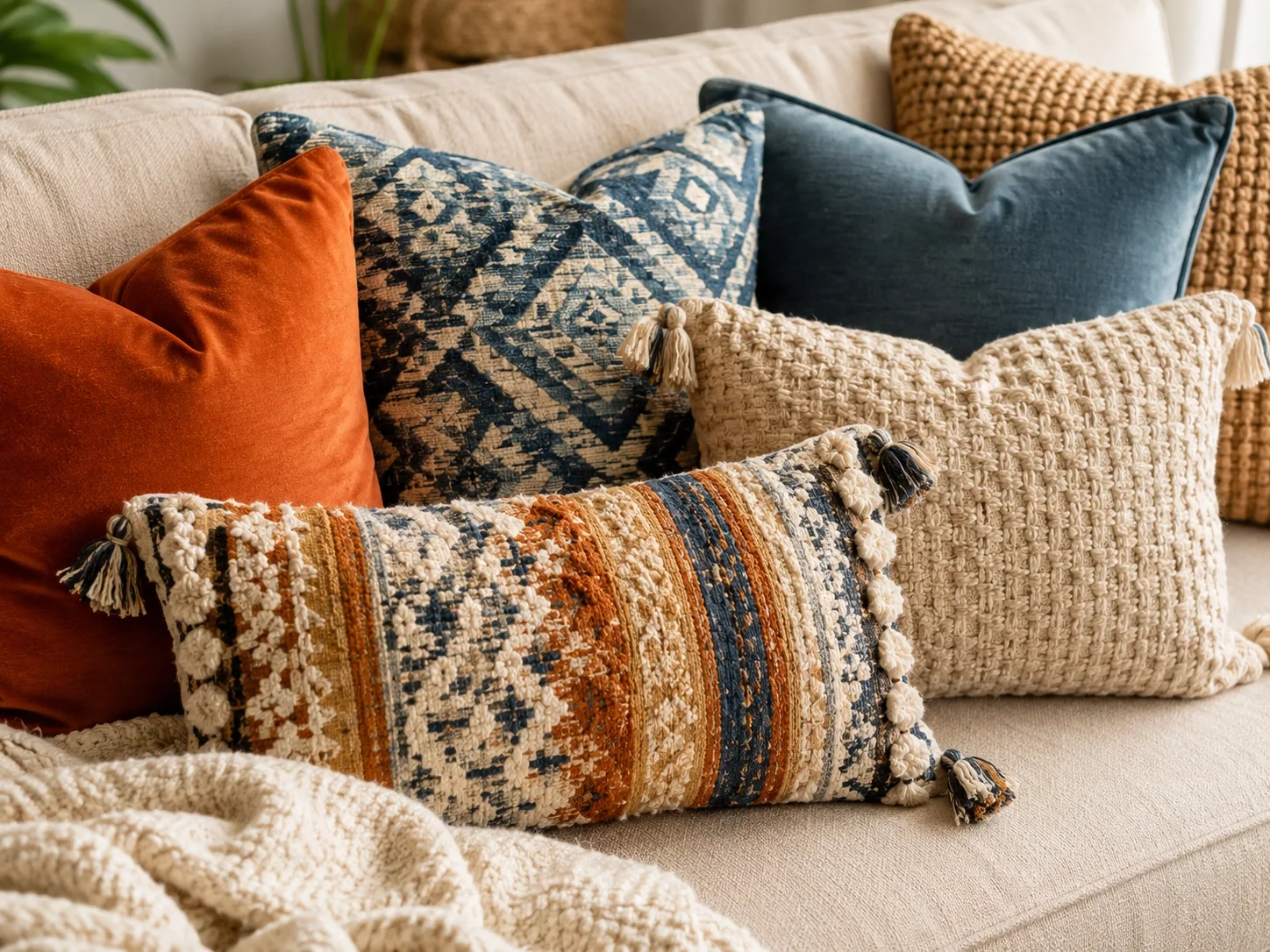 Throw Pillows - Add color and comfort